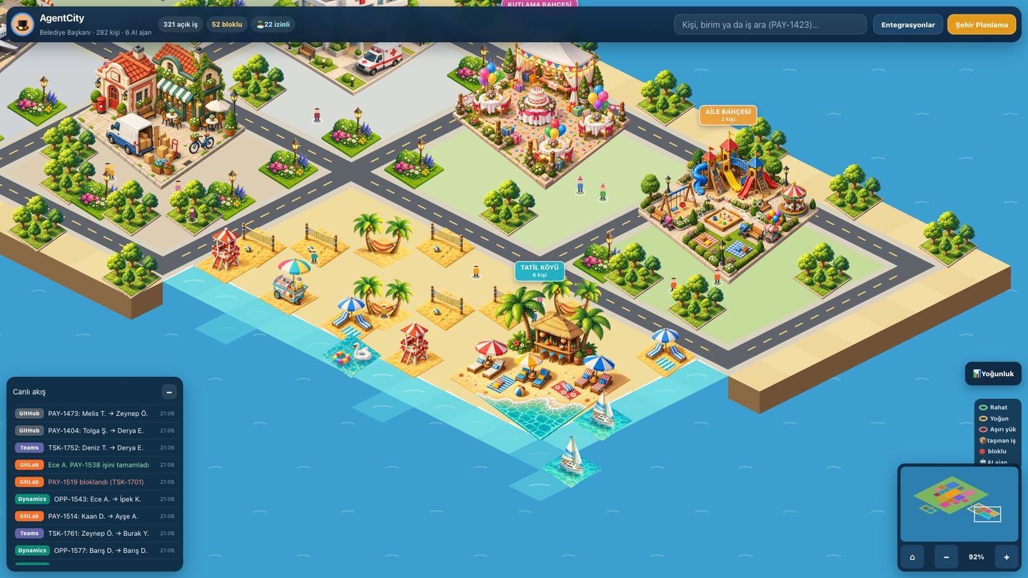 Leave Island with beach, party garden and family park zones